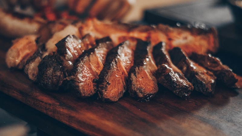 Prime beef cuts on the grill